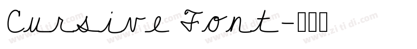 Cursive Font字体转换